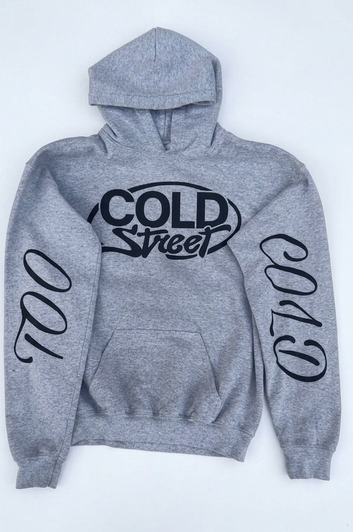 Hidden Text Hoodie — flat